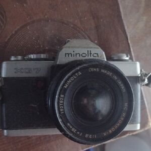 Minolta XG7 Black and Silver Camera